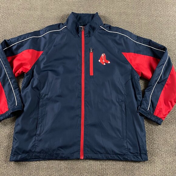 Boston Red Sox Windbreaker Jacket Men's XL Carl Banks GIII G-III Baseball MLB - Picture 1 of 8
